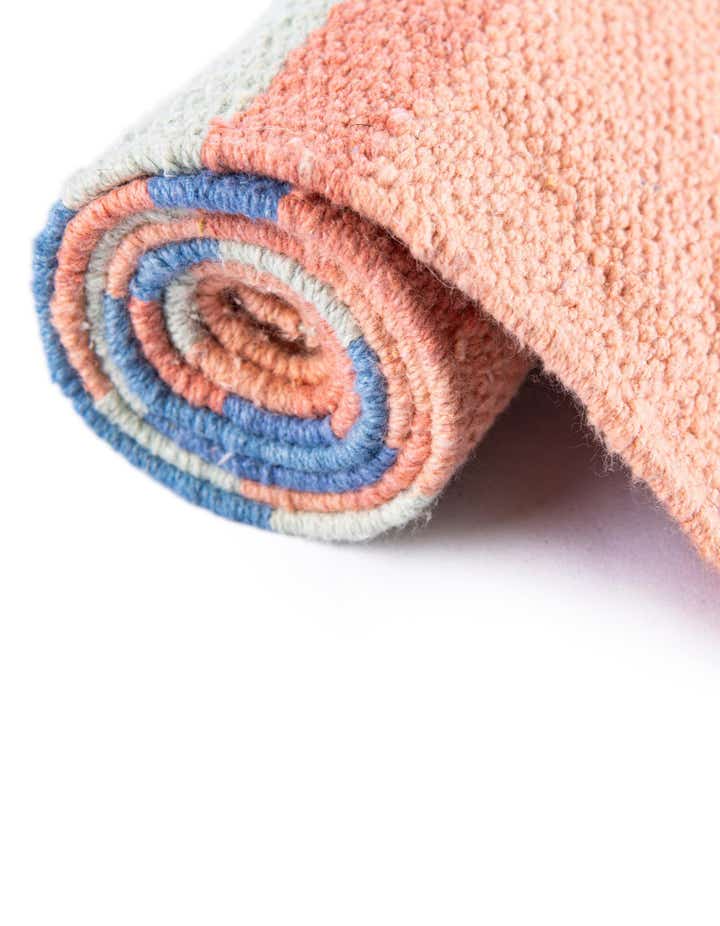 7' 10 x 10' Hand Woven Flatweave Cotton Dhurrie Rug