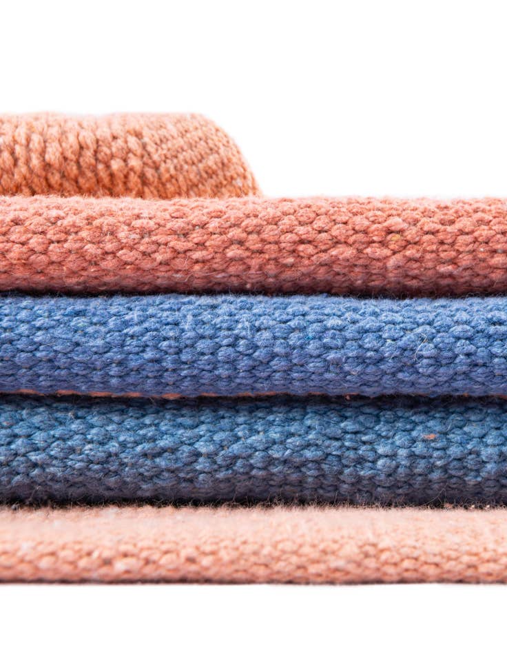 Detail image of 7' 10 x 10' Hand Woven Flatweave Cotton Dhurrie Rug