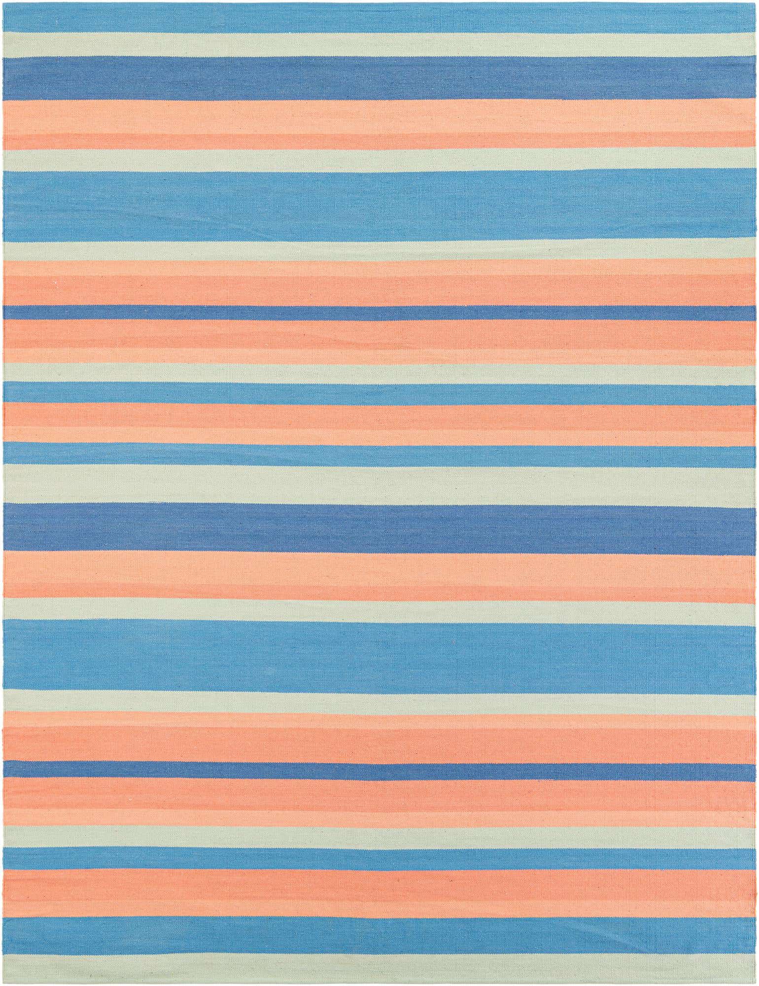 7' 10 x 10' Hand Woven Flatweave Cotton Dhurrie Rug