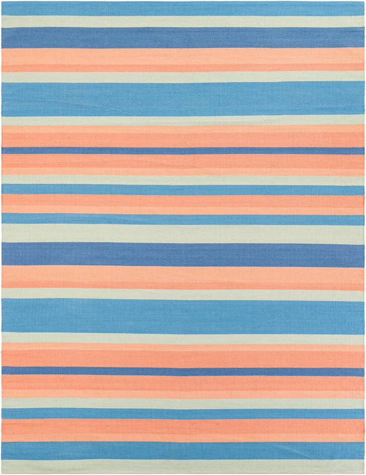Detail image of 7' 10 x 10' Hand Woven Flatweave Cotton Dhurrie Rug
