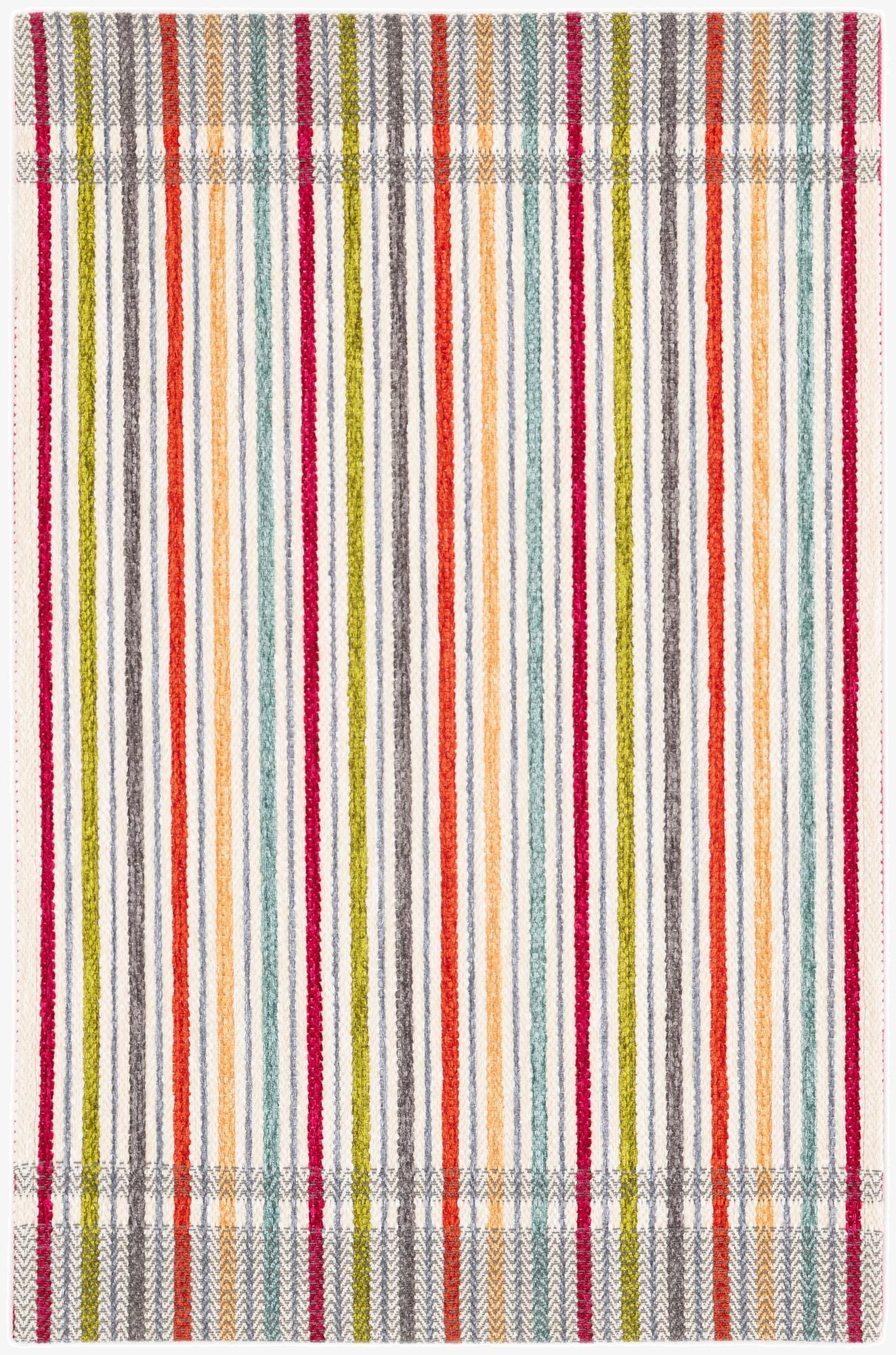 1' 10 x 2' 10 Flatweave Cotton Dhurrie Rug