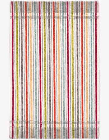 1' 10 x 2' 10 Flatweave Cotton Dhurrie Rug