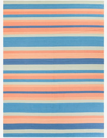 9' x 12' Hand Woven Flatweave Cotton Dhurrie Rug