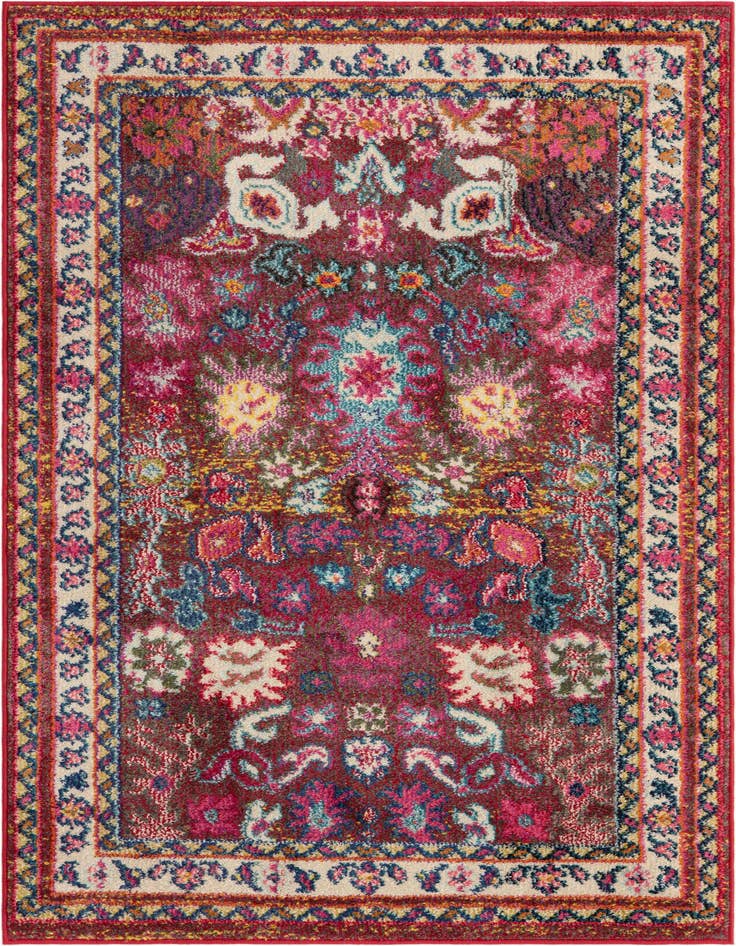 Detail image of 3' 3 x 5' 3 Washable Fleur Rug