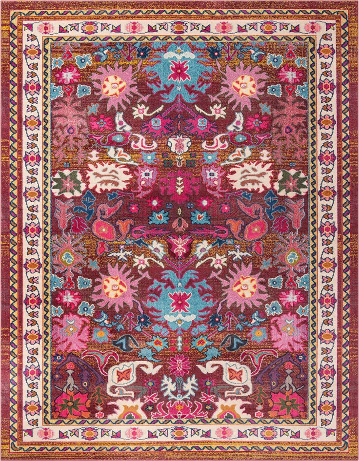 Detail image of 10' 6 x 16' 5 Washable Fleur Rug