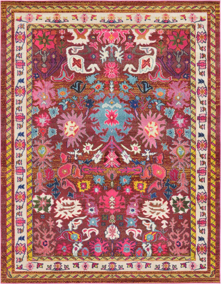 Detail image of 8' x 11' Washable Fleur Rug