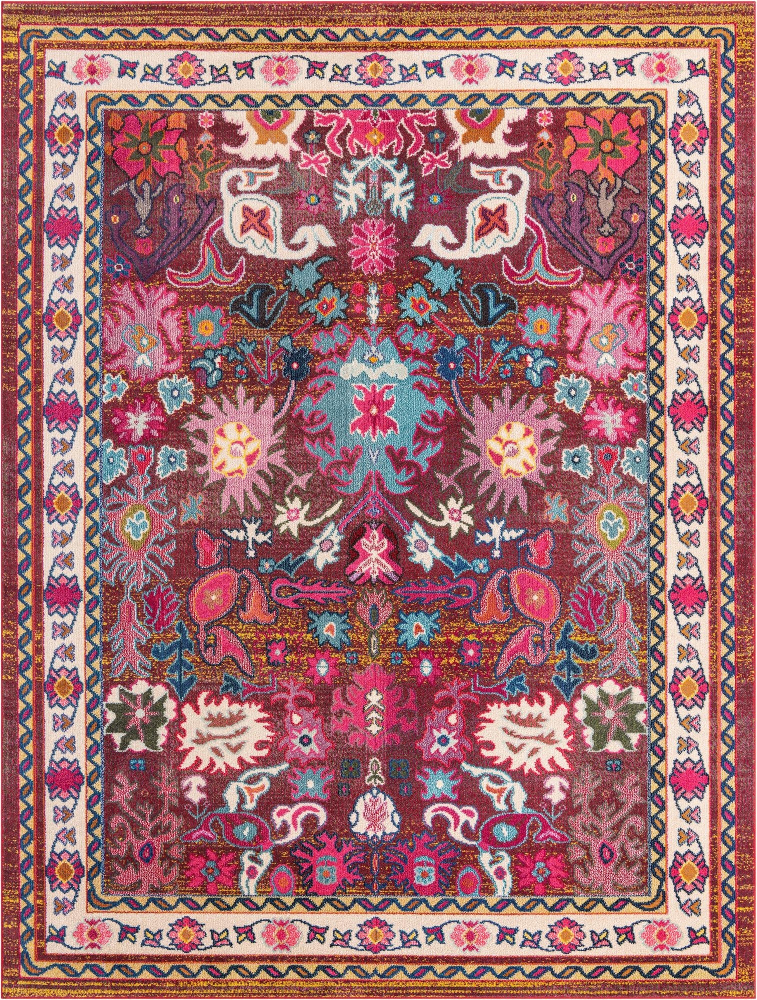 9' x 12' 2 Washable Fleur Rug