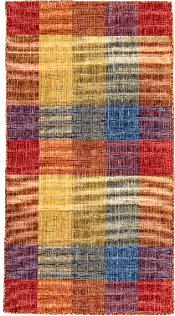 2' 6 x 4' 8 Hand Knotted Gabbeh Wool Rug