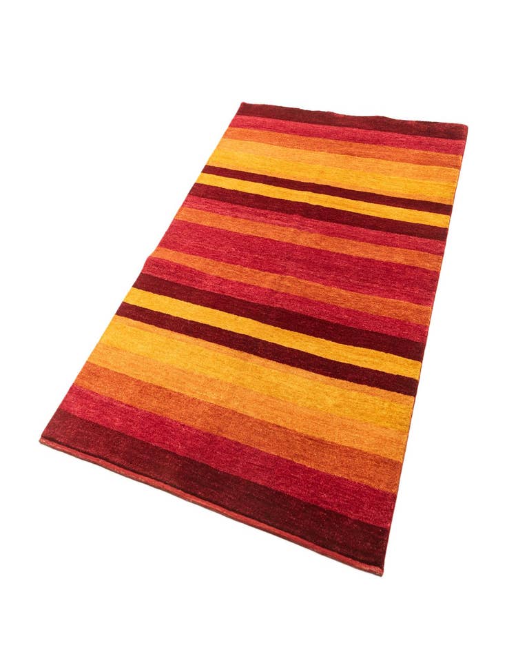 Detail image of 4' 8 x 6' 8  Hand Knotted Gabbeh Wool Rug