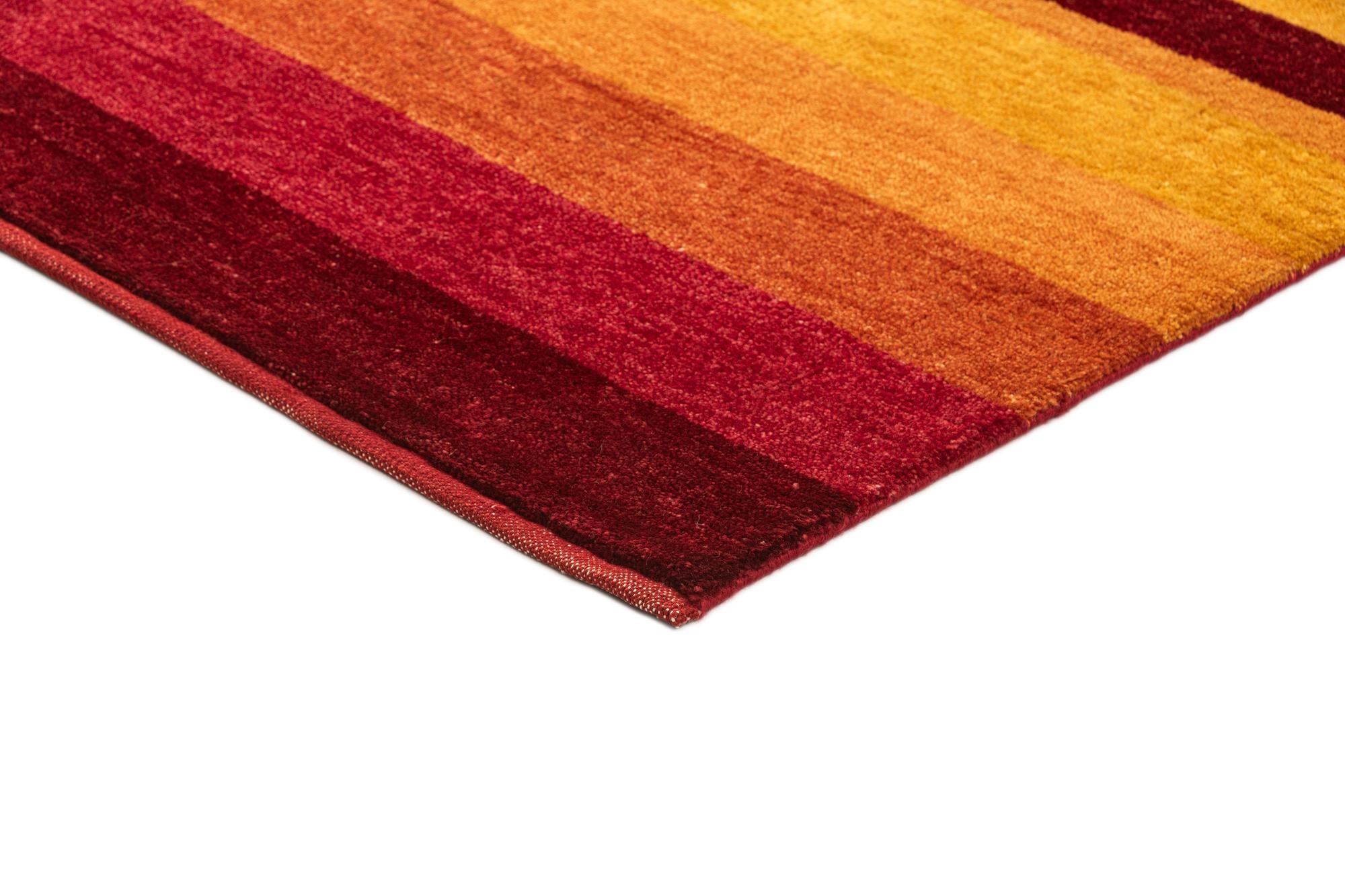 4' 8 x 6' 8 Hand Knotted Gabbeh Wool Rug