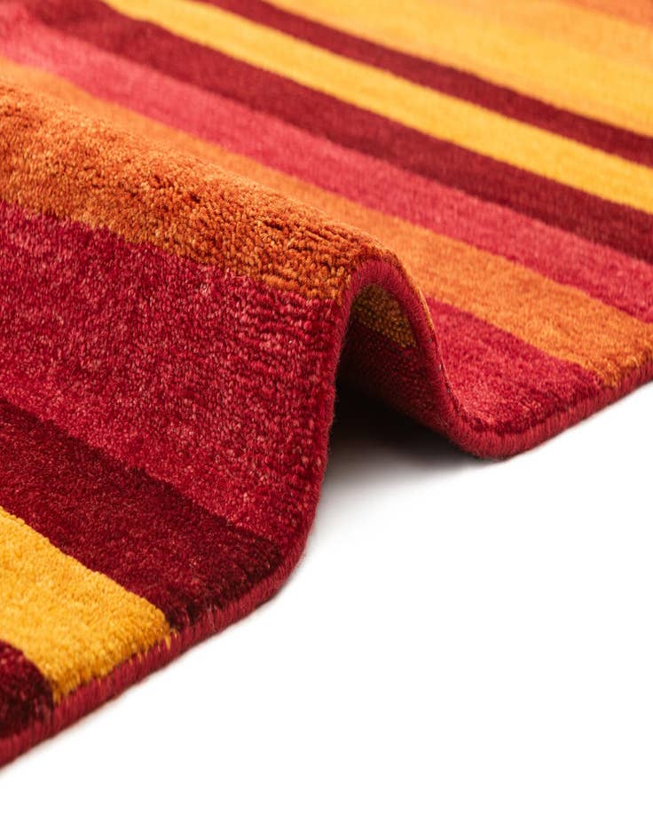 Detail image of 4' 8 x 6' 8  Hand Knotted Gabbeh Wool Rug