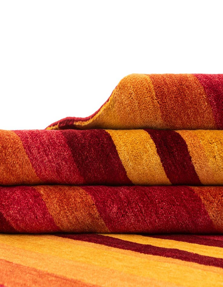 Detail image of 4' 8 x 6' 8  Hand Knotted Gabbeh Wool Rug