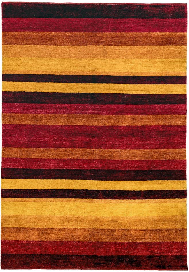 Detail image of 4' 8 x 6' 8 Hand Knotted Gabbeh Wool Rug