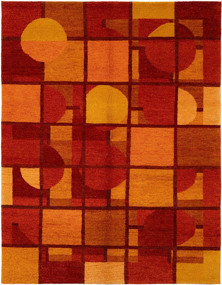 Detail image of 5' 6 x 8' Hand Knotted Gabbeh Wool Rug