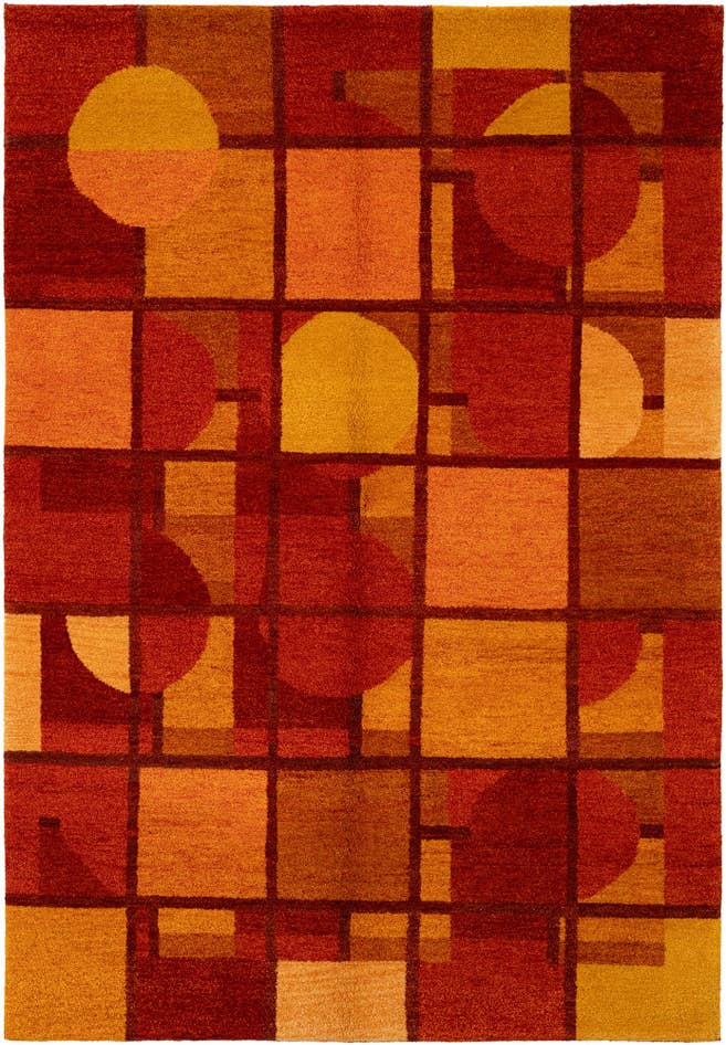 Detail image of 5' 6 x 8' Hand Knotted Gabbeh Wool Rug