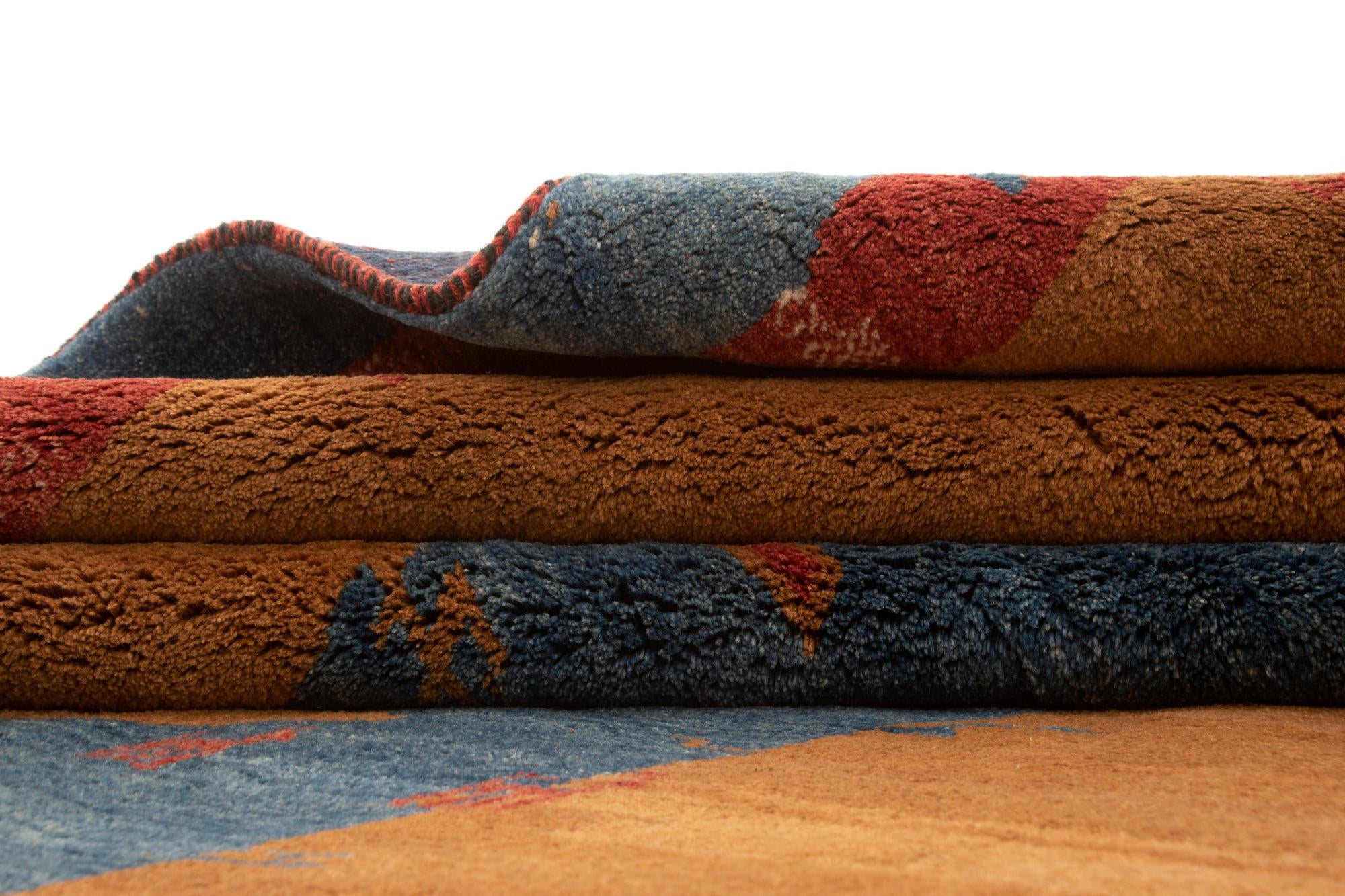 7' 9 x 9' Hand Knotted Gabbeh Rug