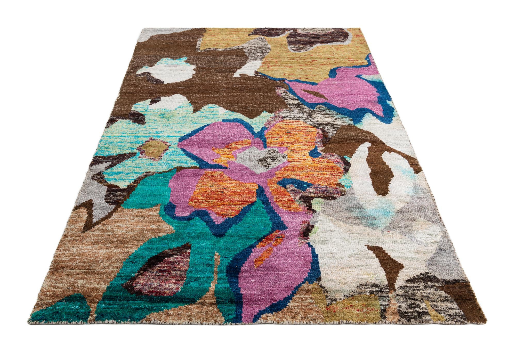 5' 3 x 7' 4 Hand Knotted Gabbeh Rug