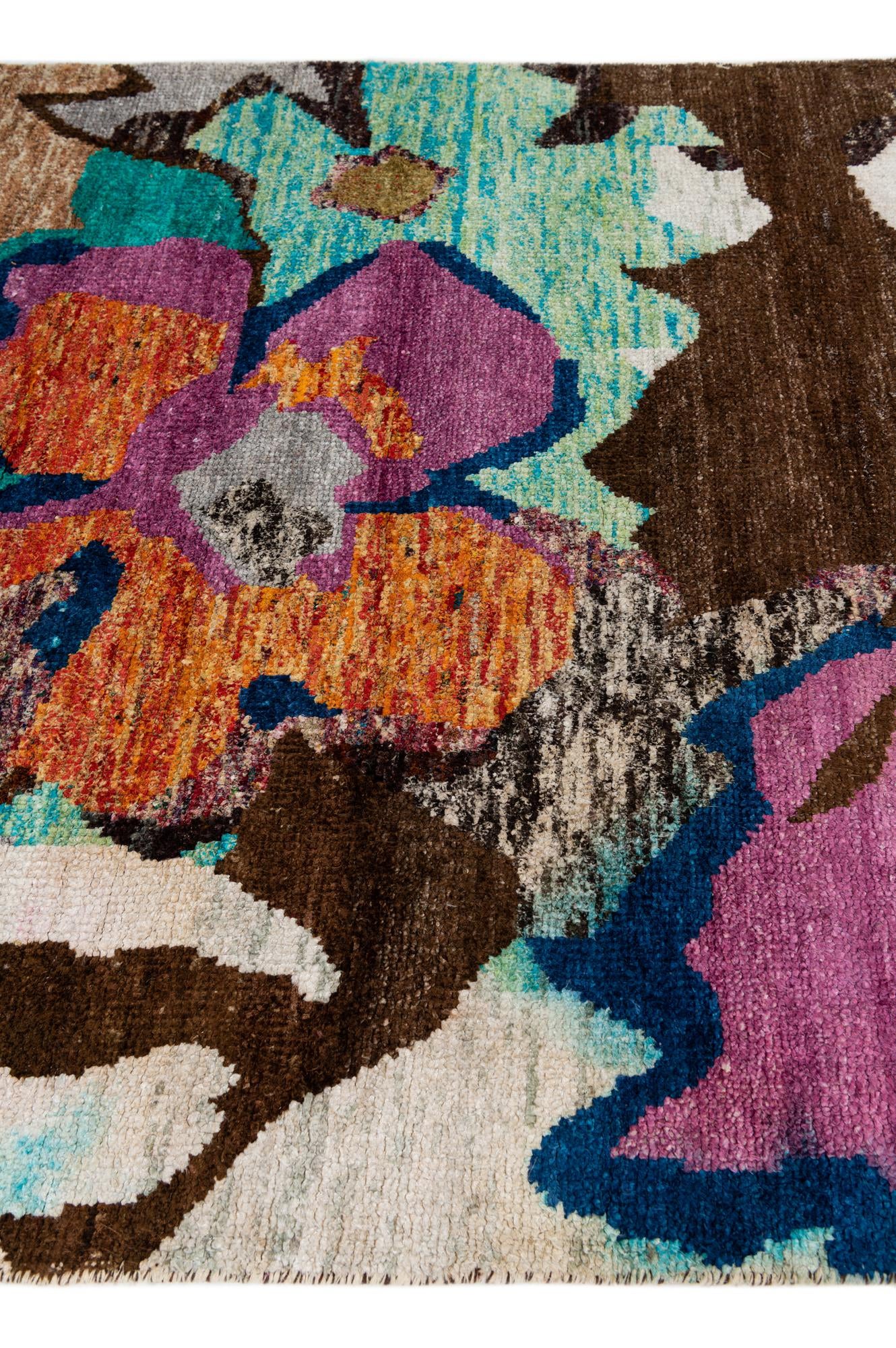 5' 3 x 7' 4 Hand Knotted Gabbeh Rug