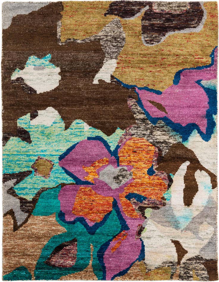 Detail image of 5' 3 x 7' 4 Hand Knotted Gabbeh Rug