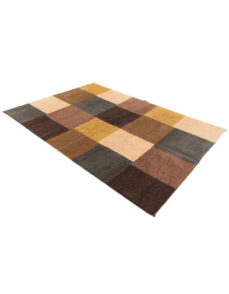 Detail image of 5' 6 x 7' 11 Hand Knotted Gabbeh Wool Rug