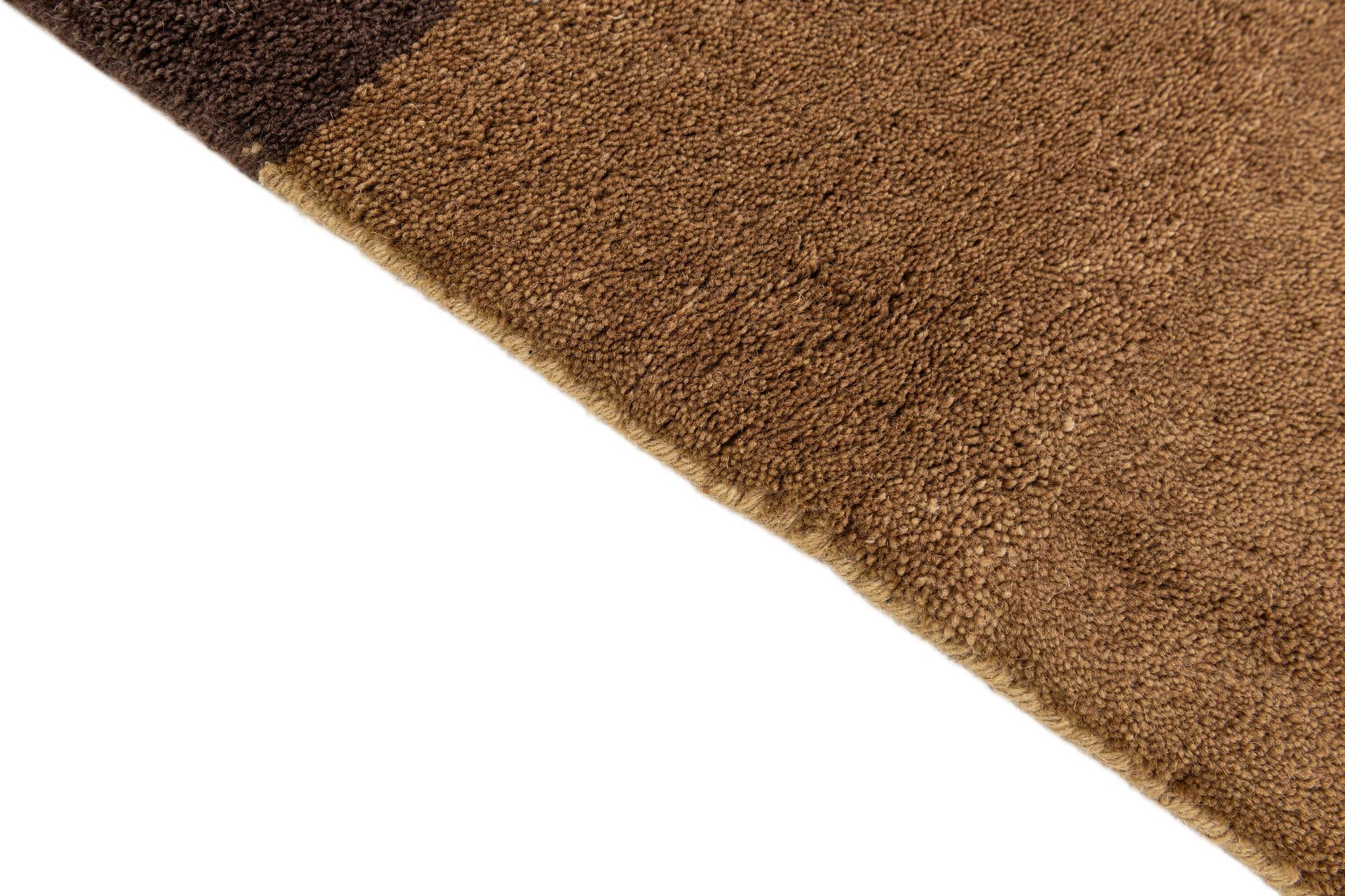5' 6 x 7' 11 Hand Knotted Gabbeh Wool Rug