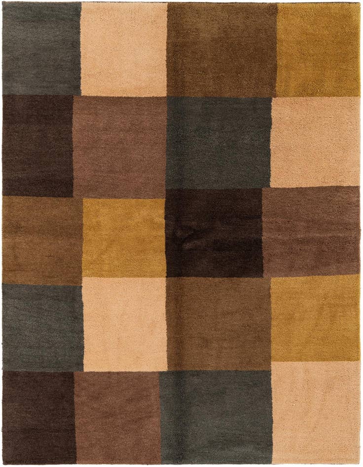 Detail image of 5' 6 x 7' 11 Hand Knotted Gabbeh Wool Rug