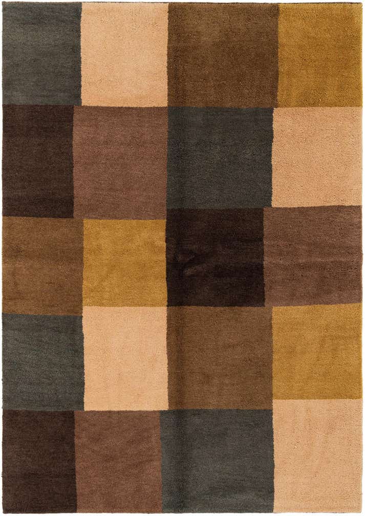 5' 6 x 7' 11 Hand Knotted Gabbeh Wool Rug