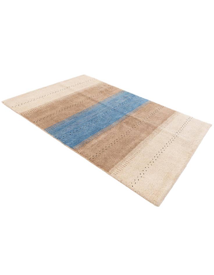 Detail image of 4' 6 x 6' 8 Hand Knotted Gabbeh Wool Rug