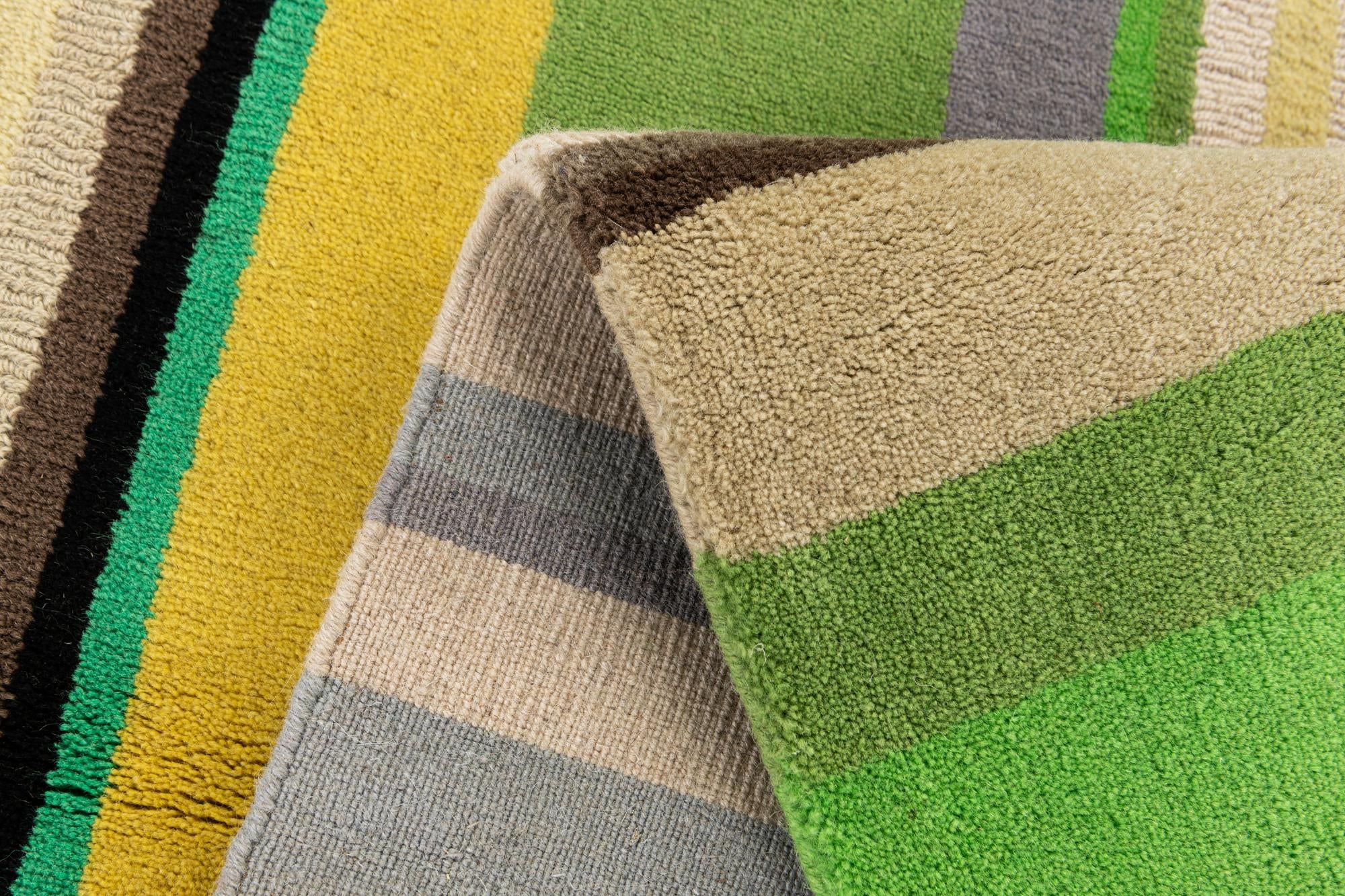 5' 7 x 7' 9 Hand Knotted Gabbeh Wool Rug