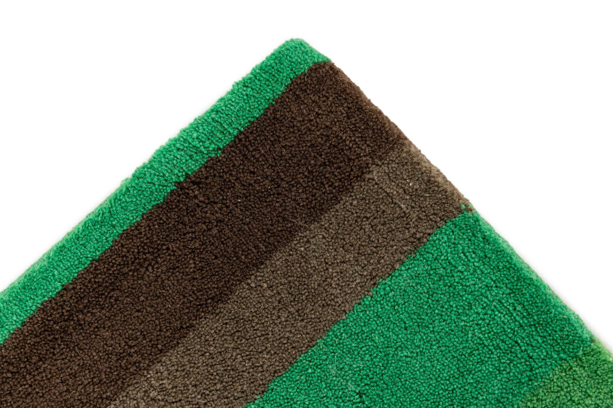5' 7 x 7' 9 Hand Knotted Gabbeh Wool Rug