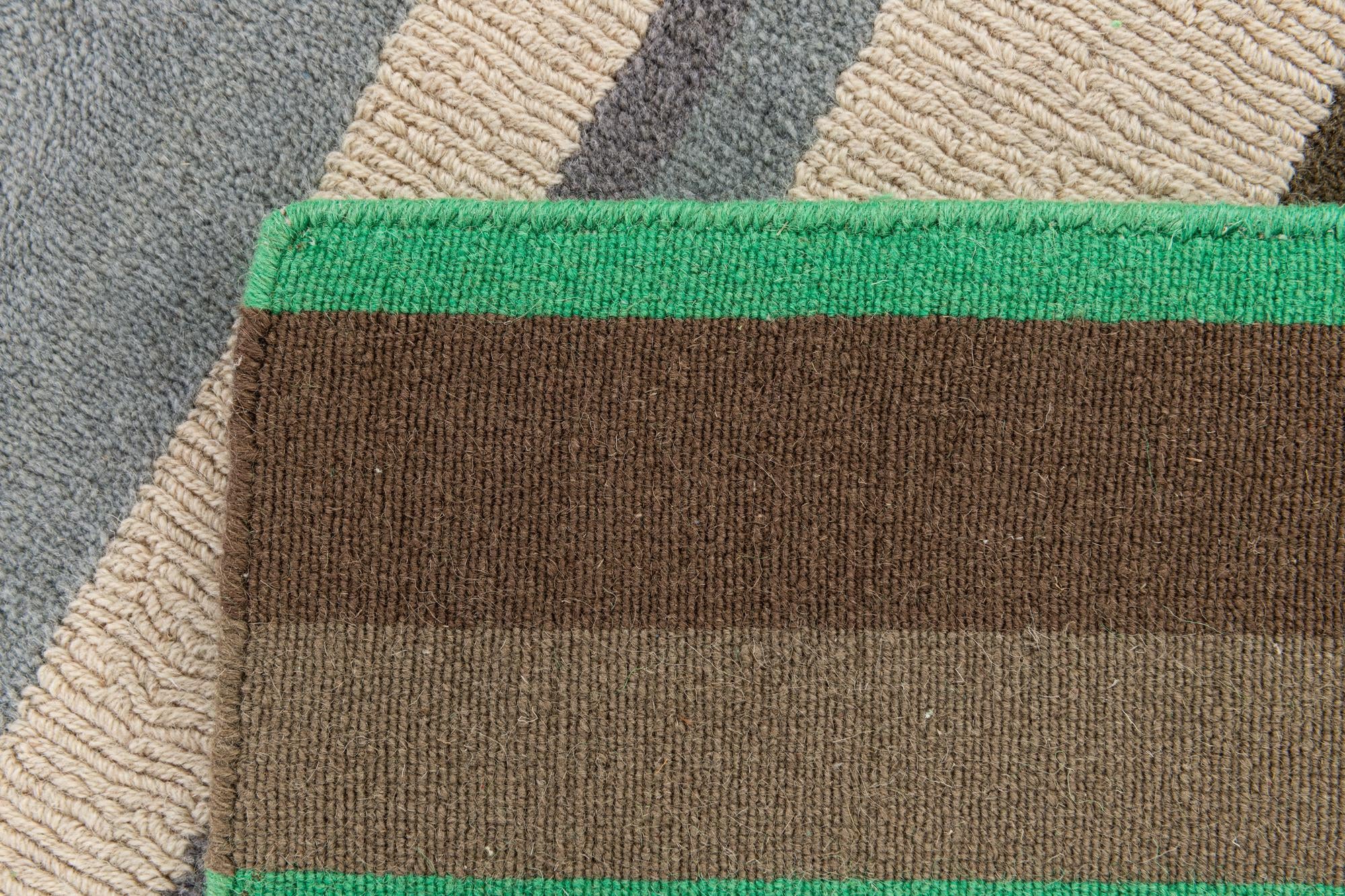 5' 7 x 7' 9 Hand Knotted Gabbeh Wool Rug