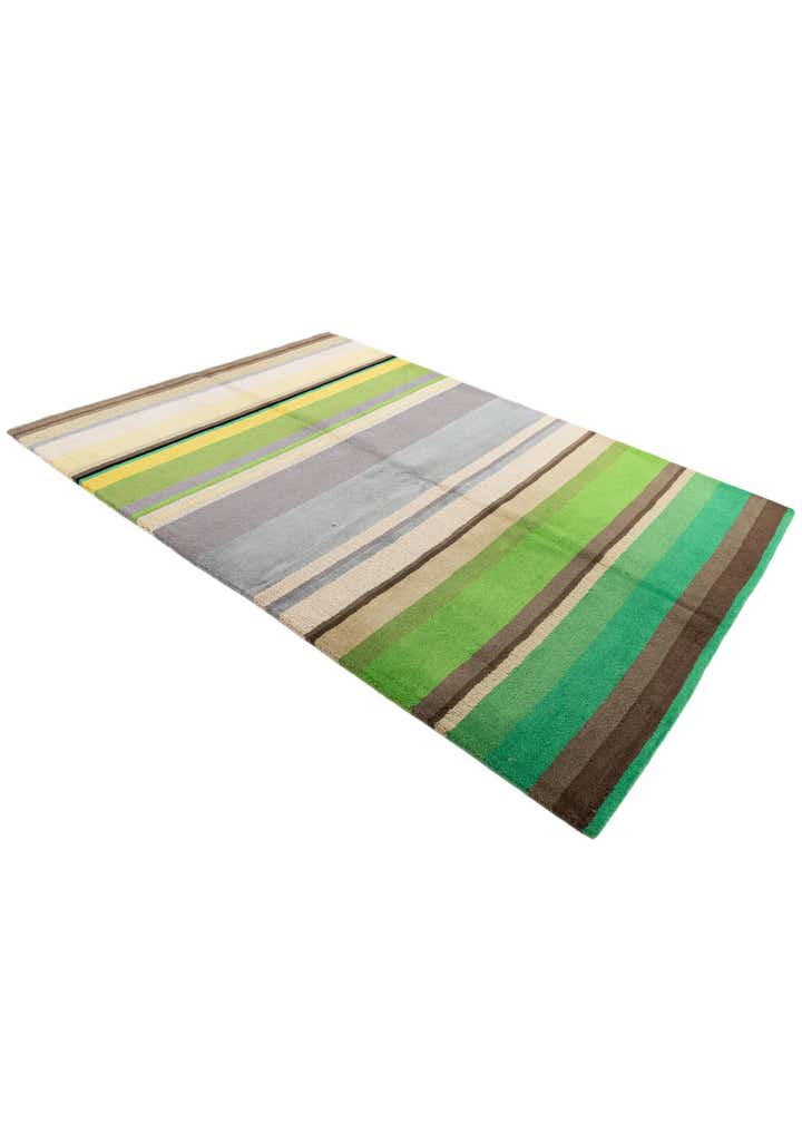 5' 7 x 7' 9 Hand Knotted Gabbeh Wool Rug