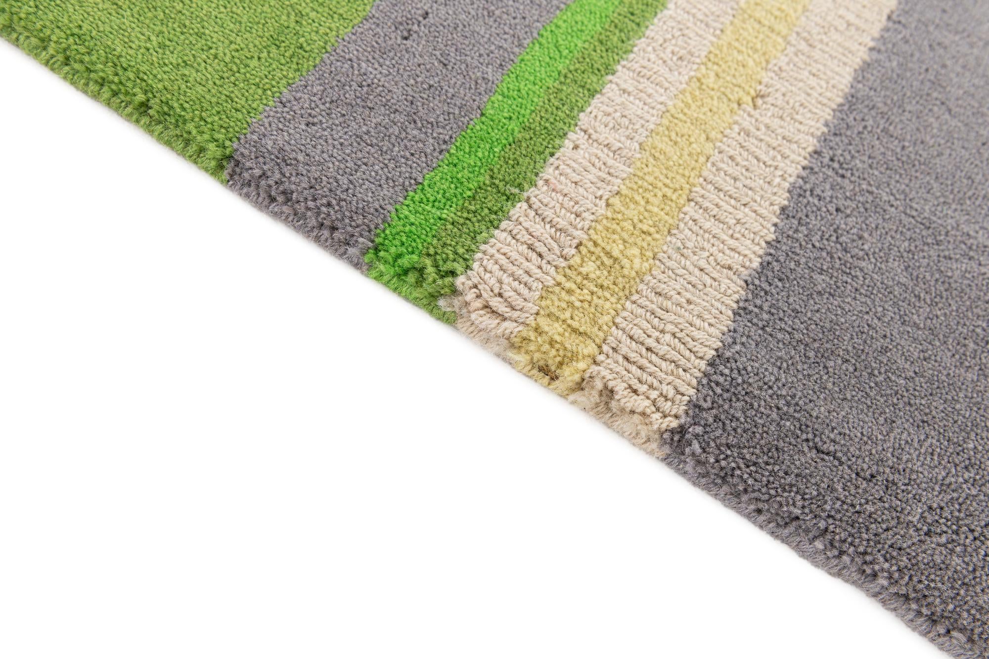5' 7 x 7' 9 Hand Knotted Gabbeh Wool Rug