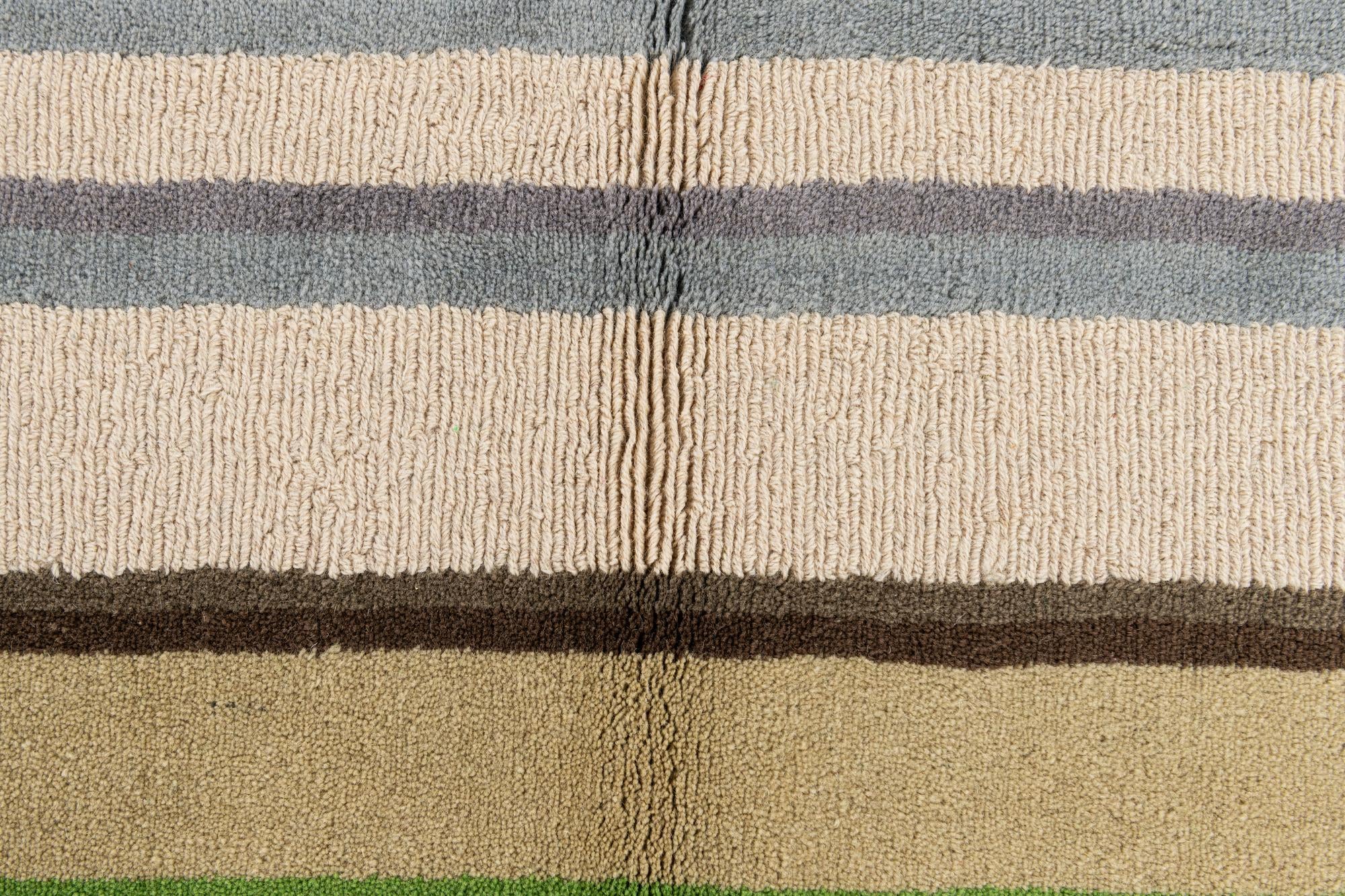 5' 7 x 7' 9 Hand Knotted Gabbeh Wool Rug