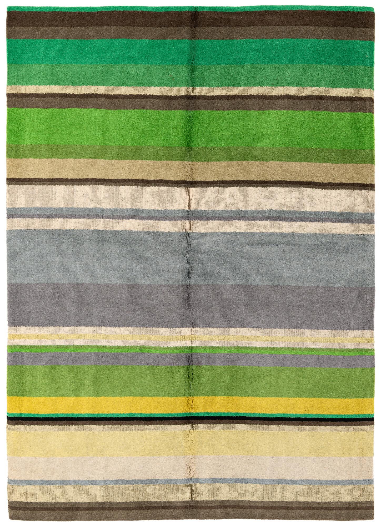 5' 7 x 7' 9 Hand Knotted Gabbeh Wool Rug