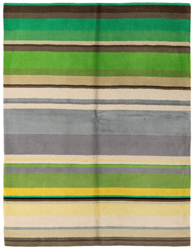 Detail image of 5' 7 x 7' 9 Hand Knotted Gabbeh Wool Rug