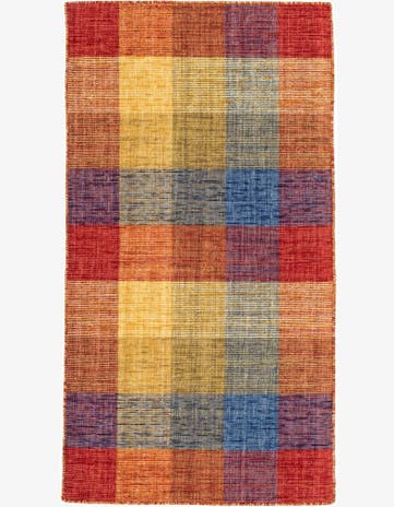 2' 6 x 4' 8 Hand Knotted Gabbeh Wool Rug