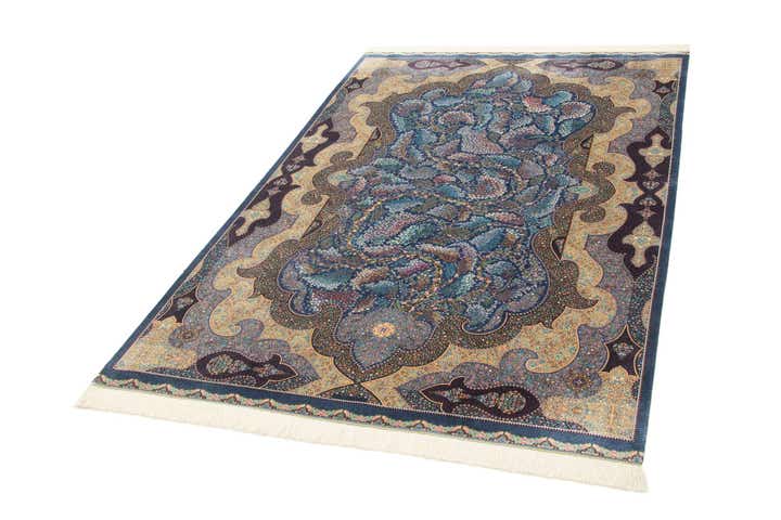 4' 9 x 7' 5 Ghom Design Rug