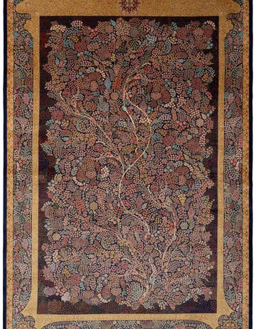 6' 7 x 9' 8 Ghom Design Rug