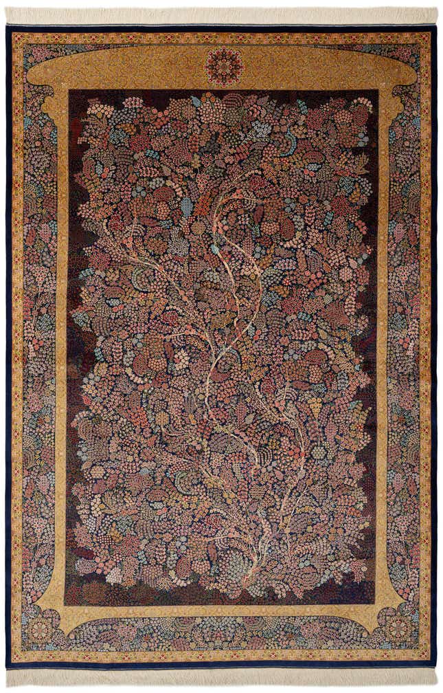 6' 7 x 9' 8 Ghom Design Rug
