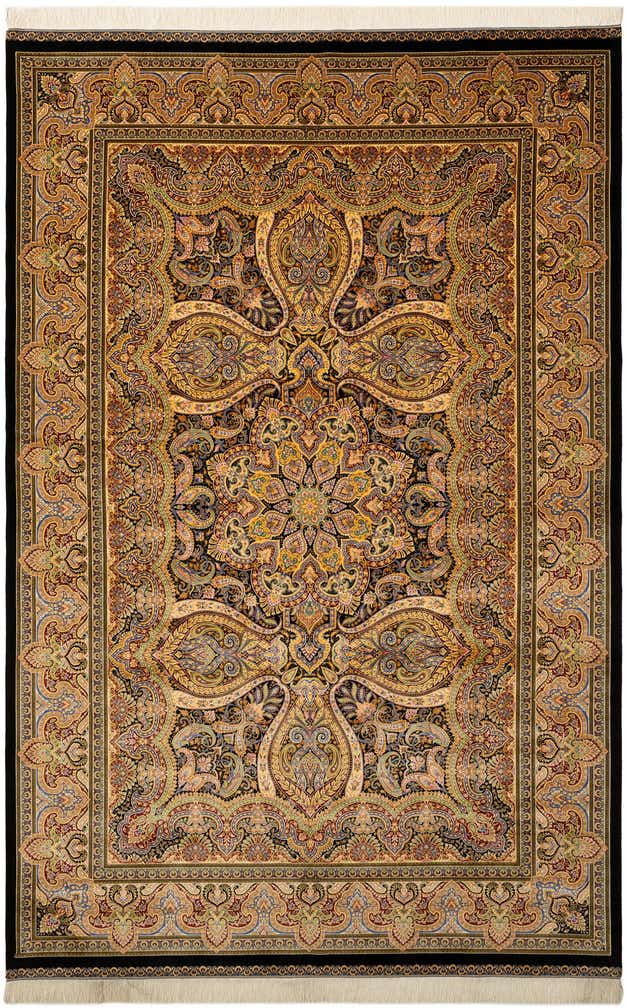 6' 5 x 9' 6 Ghom Design Rug