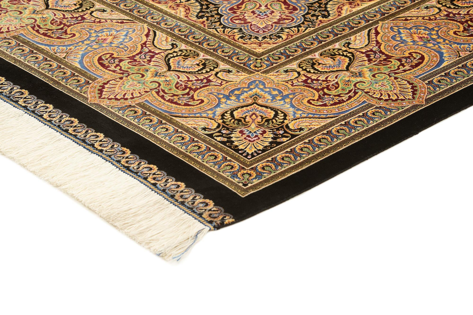 6' 5 x 9' 6 Ghom Design Rug