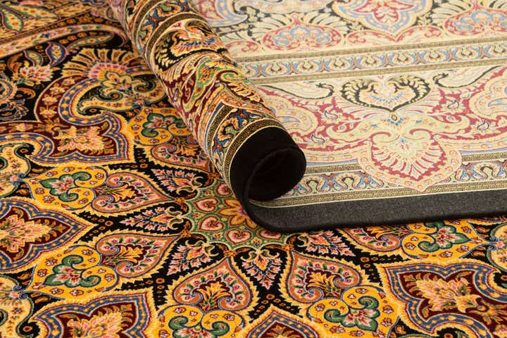 6' 6 x 9' 7 Ghom Design Rug