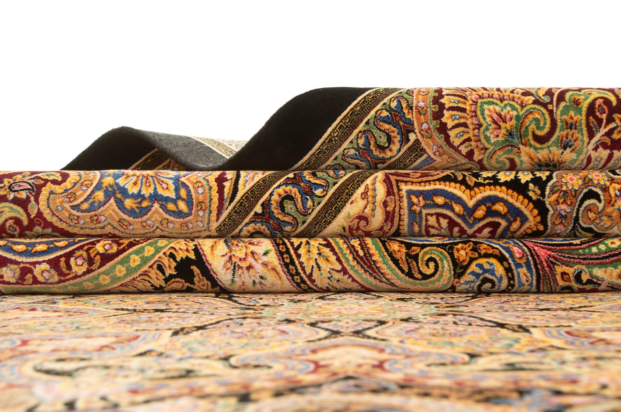 6' 6 x 9' 7 Ghom Design Rug