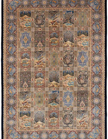 6' 6 x 9' 7 Ghom Design Rug