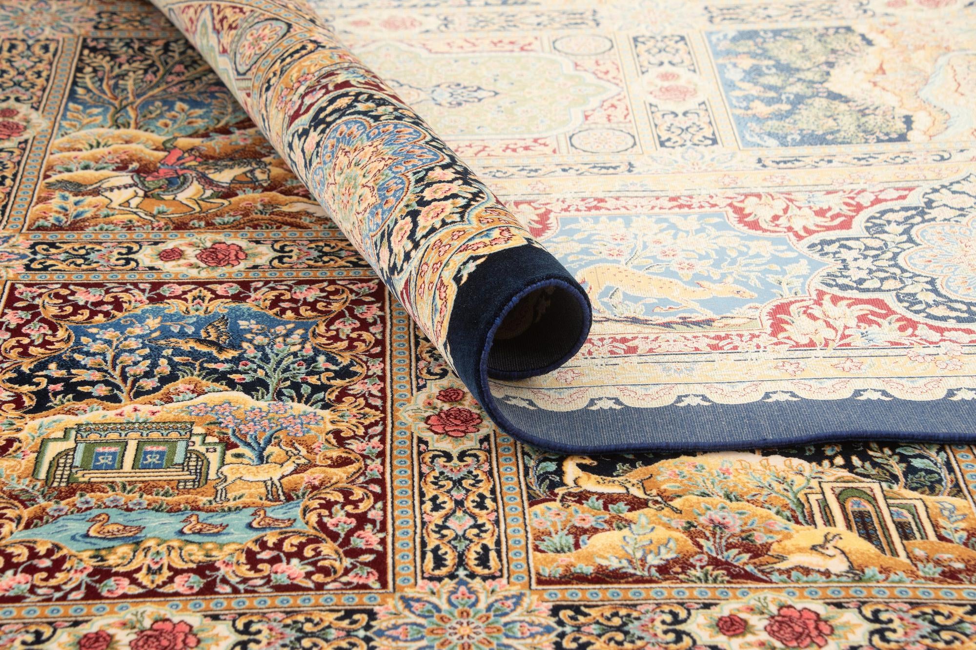 6' 6 x 9' 7 Ghom Design Rug
