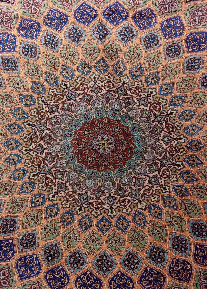 11' 3 x 16' 5 Ghom Silk Rug