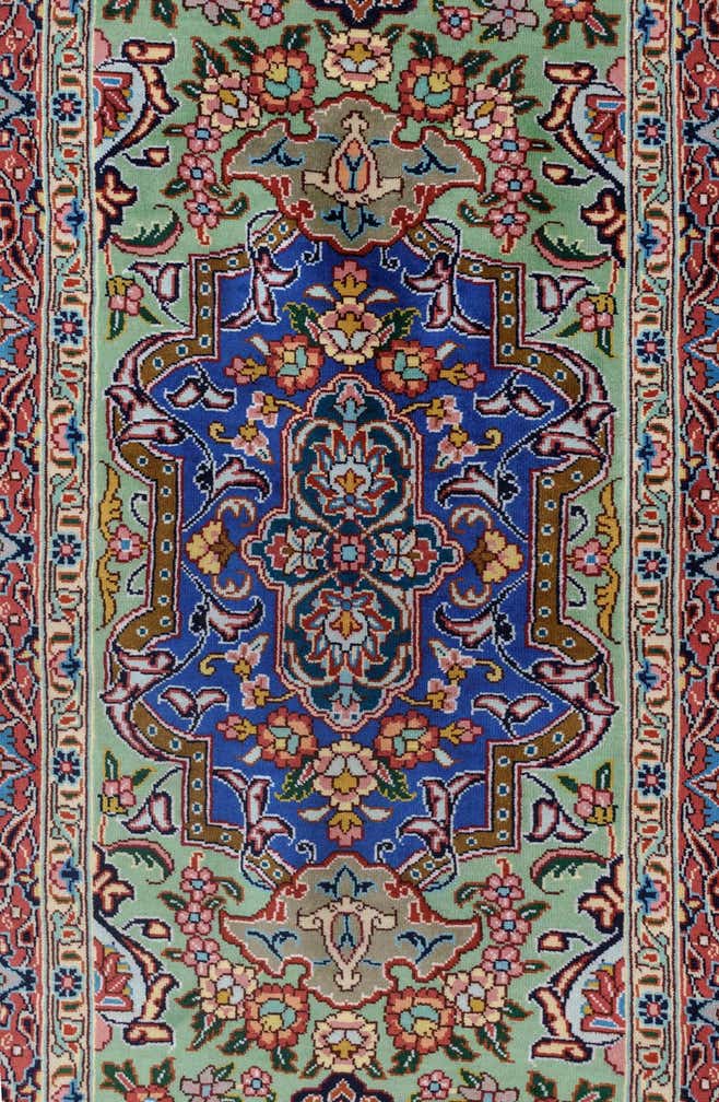 11' 3 x 16' 5 Ghom Silk Rug