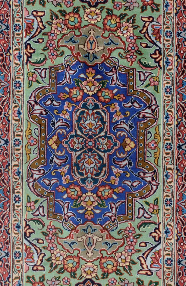 Detail image of 11' 3 x 16' 5 Ghom Silk Rug