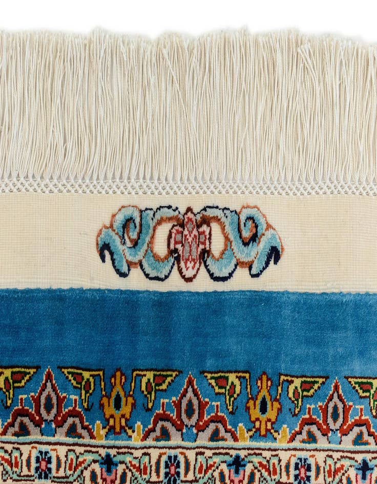 Detail image of 11' 3 x 16' 5 Ghom Silk Rug